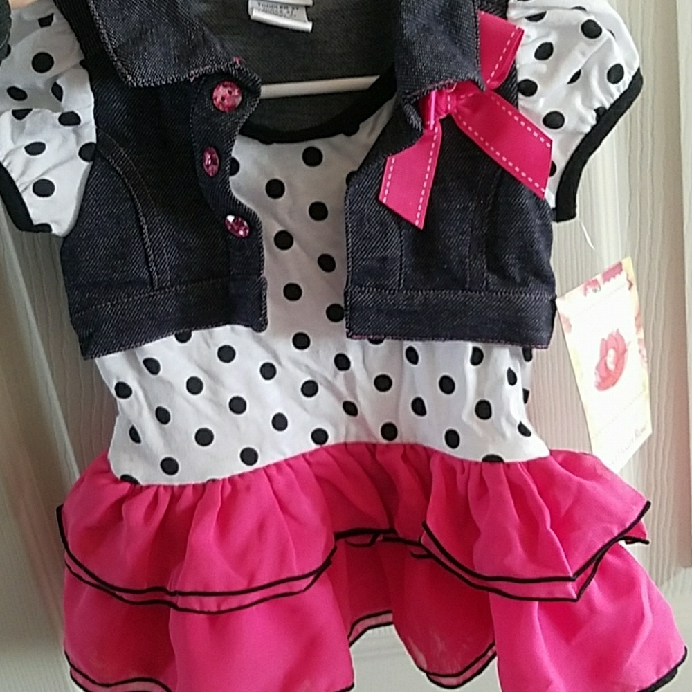 Shirt with Skirt Overlay